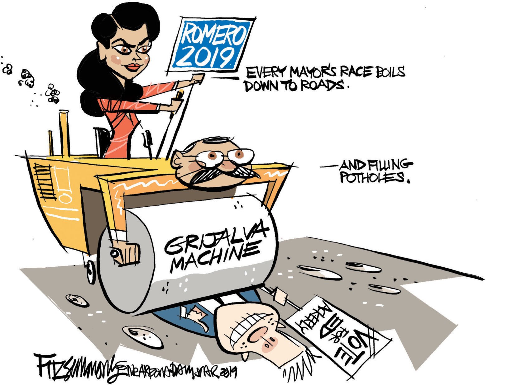 Daily Fitz Cartoon: Romero